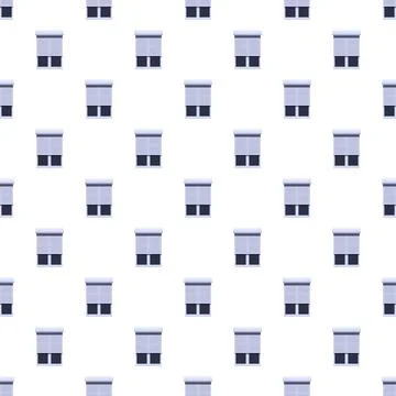 Roller blinds in seamless modern window pattern background Stock-Illustration