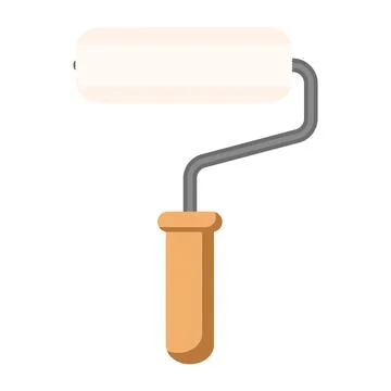 Roller brush Illustrazione stock