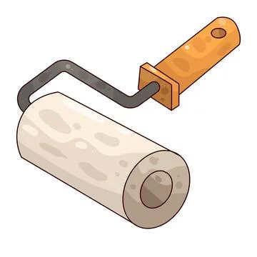 Roller Brush illustration Stock Illustration