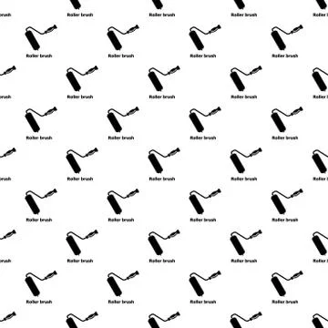 Roller brush pattern vector seamless Stockillustratie