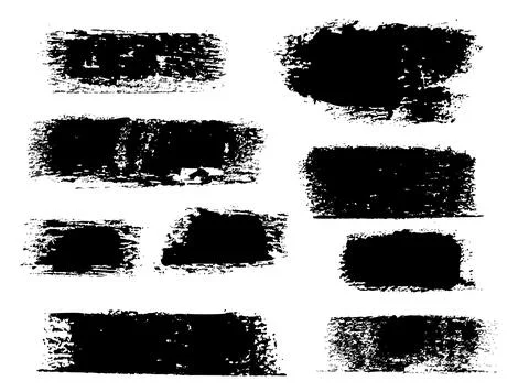 Roller brush stroke collection 스톡 일러스트