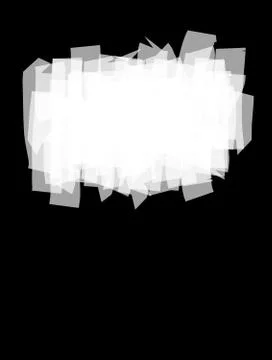 Roller brush strokes stylized painted surface in white on black Stock Illustration