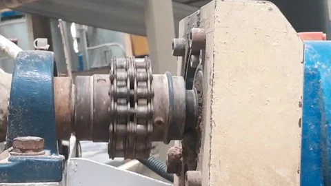 Roller chain Stock Footage 321015694