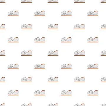 Roller coaster amusement park ride seamless pattern Illustrazione stock