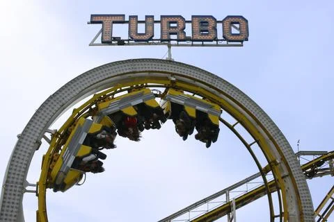 Roller coaster at Brighton pier Stock Photos