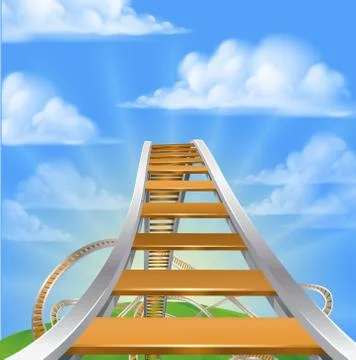 Roller Coaster Concept Stock Illustration