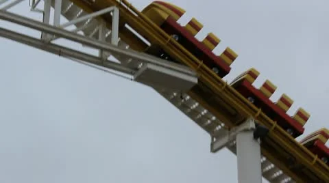 Roller Coaster at crest Video stock 20510809