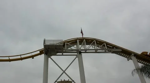 Roller Coaster at crest Video stock 20511110