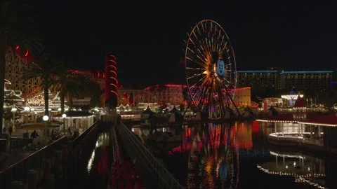 Roller Coaster at Disney Video stock 255239993