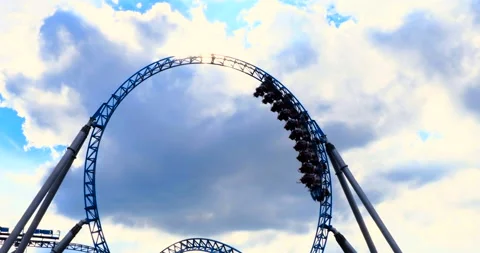 Roller coaster in Europa park, Germany Stock Video Pond5