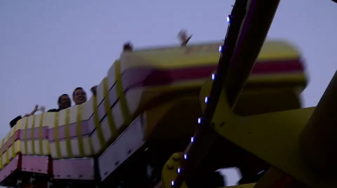 Roller Coaster Flyby Video stock 59746422