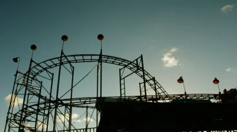 Roller Coaster Stock Footage 724447