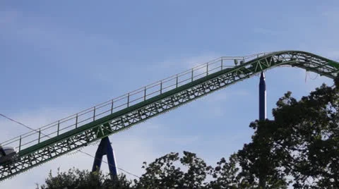 Roller Coaster Stock Footage 23365860