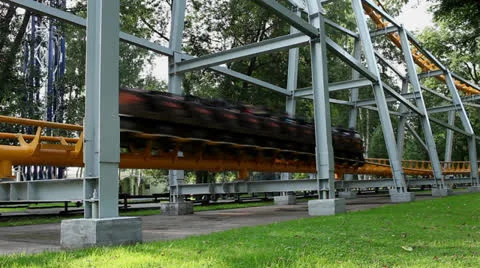 Roller coaster Stock Footage 27067776