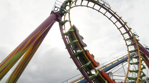 Roller coaster Stock Footage 27266697