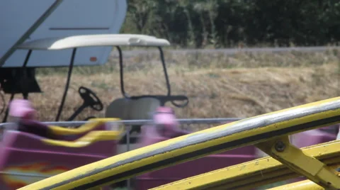 Roller Coaster Stock Footage 27817018