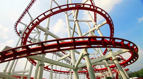 Roller coaster Stock Footage 32303536