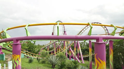 Roller coaster Stock Footage 39307459