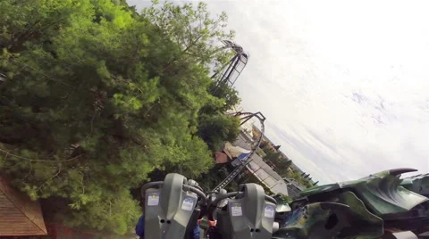 Roller coaster Stock Footage 43251612