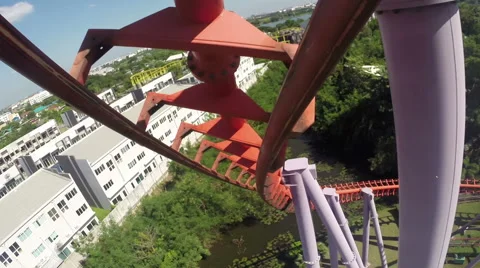 Roller coaster Stock Footage 45227985