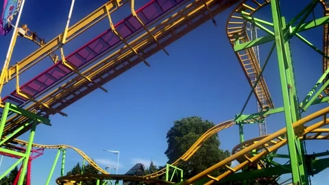 Roller coaster Stock Footage 135039480