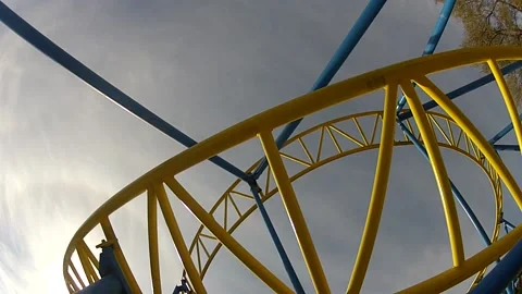 Roller coaster Stock Footage 144987356