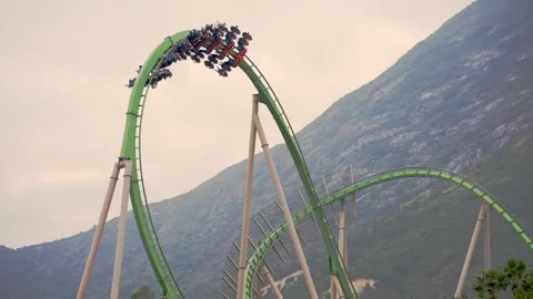 Roller coaster Video stock 148799843