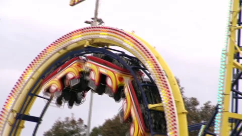 Roller coaster Stock Footage 280292502