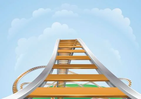 Roller coaster Stock Illustration