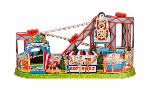 Roller coaster isolated Stock Photos