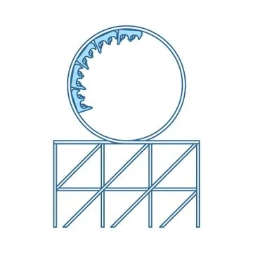 Roller Coaster Loop Icon イラスト素材