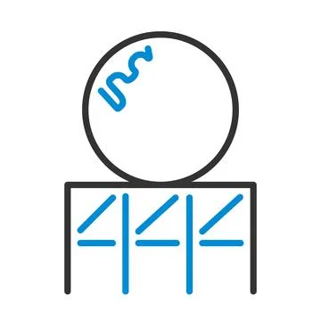 Roller Coaster Loop Icon Stock Illustration