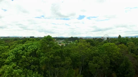 Roller coaster in the middle of the park Stock Footage 231512634