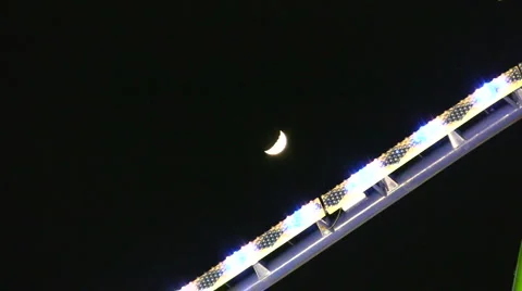 Roller coaster at night 動画素材 4666453