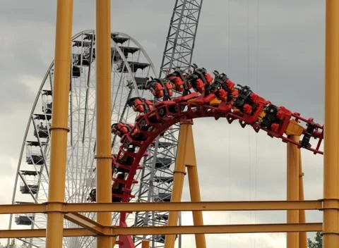 Roller coaster Foto stock