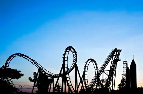 Roller coaster Stock Photos