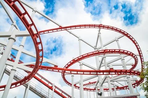 Roller coaster Foto stock