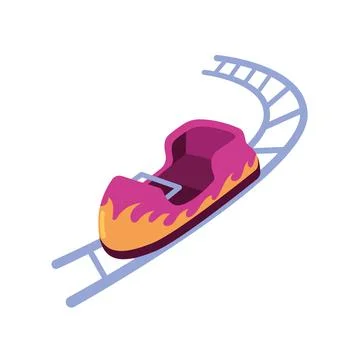 Roller coaster recreation Stock Illustration