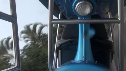 Roller coaster ride up close Vídeos de archivo 103618096