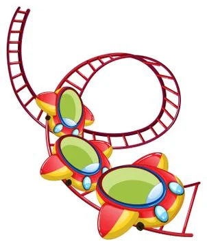 A roller coaster ride Stock Illustration