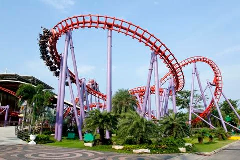 A roller coaster ride Stock Photos