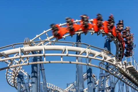 Roller coaster ride. Stock Photos