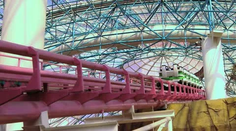 Roller coaster ride V2 - HD Stock Footage 12250471