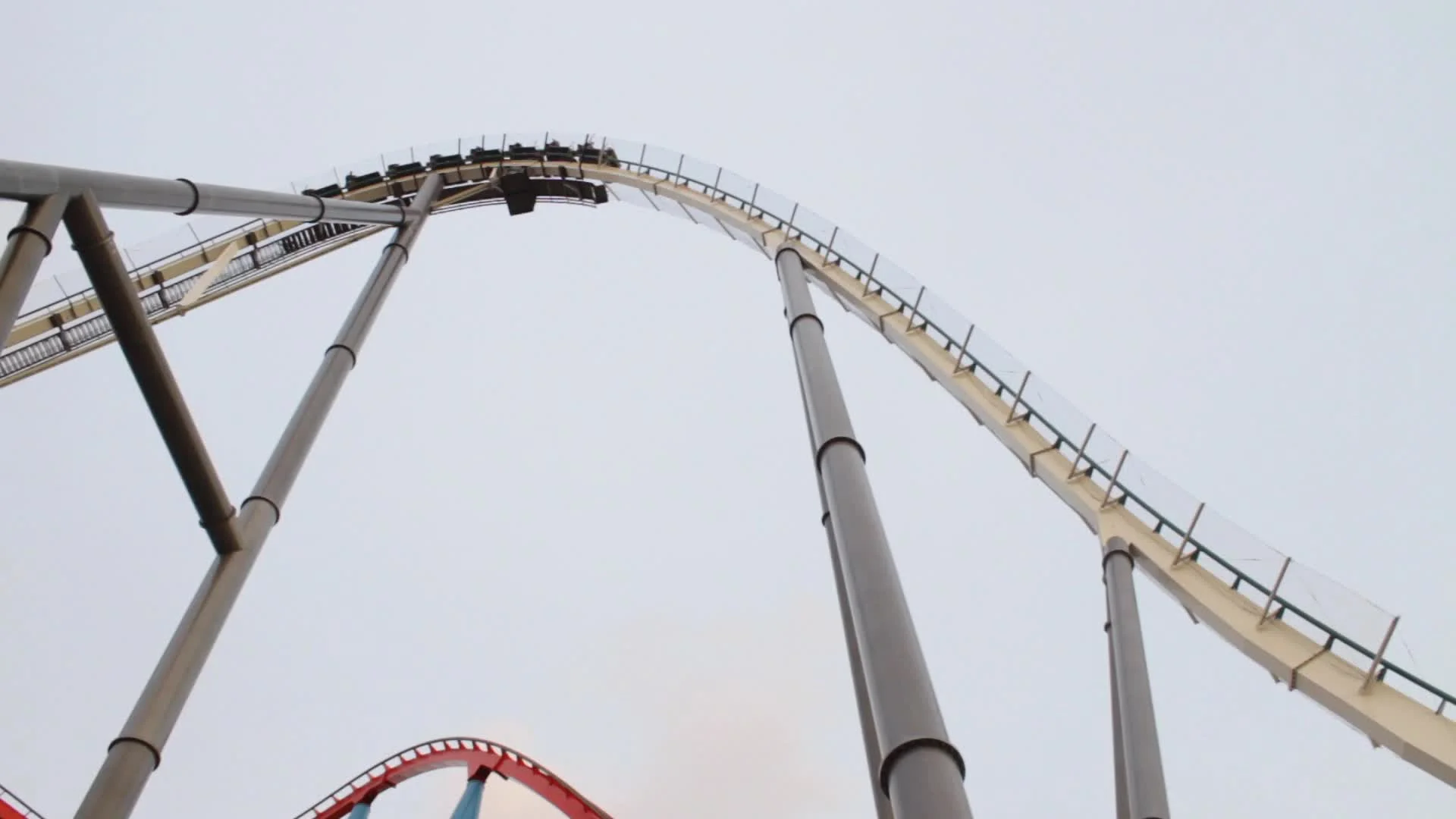 Roller coaster Shambhala in Port Aventura Spain