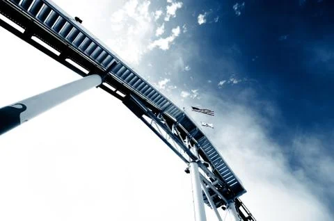 Roller Coaster Split Foto stock