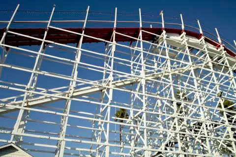 Roller coaster structure Stock Photos