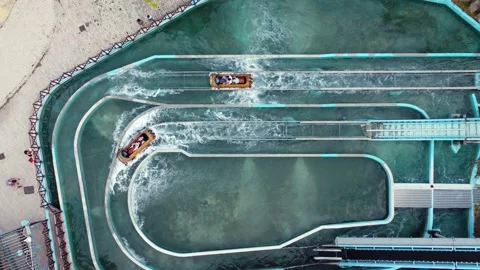 Roller coaster in the summer park Stock Footage 168579772