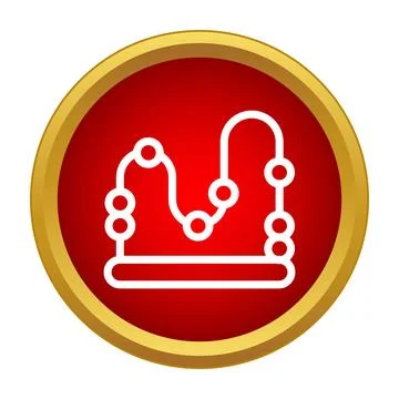Roller coaster track icon depicting highs and lows Stock Illustration