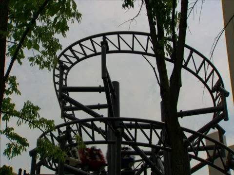 Roller coaster Turn Video stock 724400
