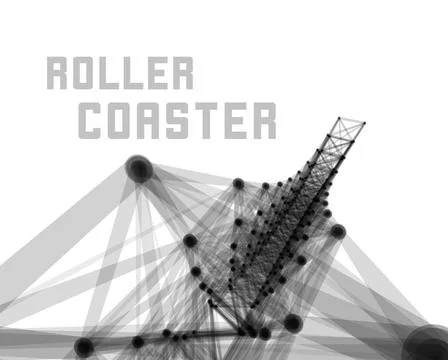 Roller coaster vector illustrationRoller coaster vector illustration R... Foto stock